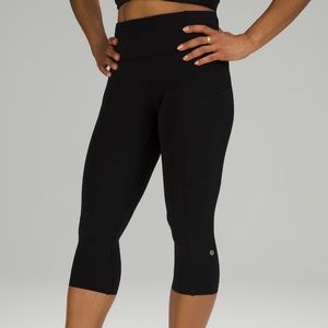 Lululemon fast and free HR 19” black running tights size 6
